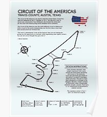 Die Rennstrecke von Amerika Poster