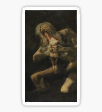 Saturn Devouring His Son Sticker