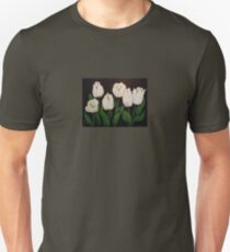 six white tulips Unisex T-Shirt