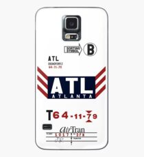 ATL- Hartsfield - Jackson Atlanta International Airport Vintage Luggage Tag Phone Case Case/Skin for Samsung Galaxy