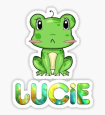 Lucie Frog Sticker