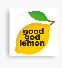 Good God Lemon Sticker & T-Shirt - Gift For TV Lover Canvas Print