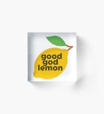 Good God Lemon Sticker & T-Shirt - Gift For TV Lover Acrylic Block