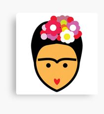 Frida Kahlo Vector Canvas Print