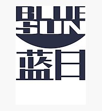Blue Sun Firefly Photographic Print