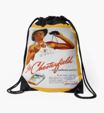Smoking Lifeguard Drawstring Bag