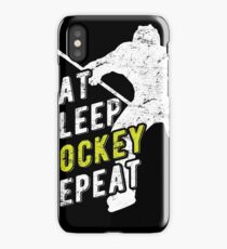 Eat Sleep Hockey Repeat iPhone Case