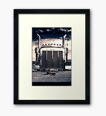 Peterbilt at Night Framed Print