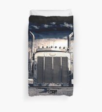 Peterbilt at Night Duvet Cover