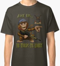 Rock Ape = Evil Monkey Classic T-Shirt