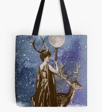 Winter Solstice Moon Goddess Tote Bag