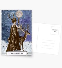 Winter Solstice Moon Goddess Postcards