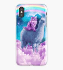 Rainbow Llama - Cat Llama iPhone Case