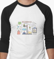 Science Vector Icons Elements Men's Baseball ¾ T-Shirt