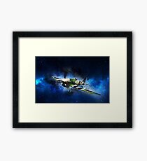 Spitfire Night Flight Framed Print
