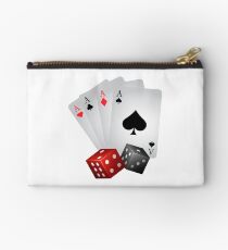 Poker Gambling Four Aces Dice Studio Pouch