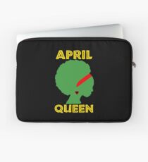 Queens Are Born In April Laptop Sleeve