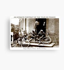 TOUR DE FRANCE; Vintage Taking A Break Print Canvas Print