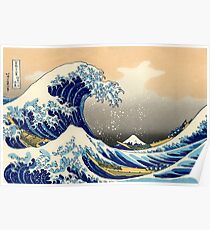 Die große Welle vor Kanagawa, Poster Poster