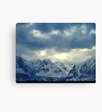 Grand Teton Winter Cloud Canvas Print