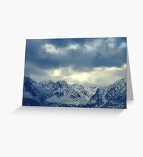 Grand Teton Winter Cloud Greeting Card