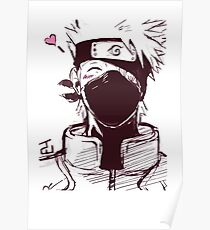 kakashi kawaii drawing Poster