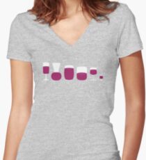 Cougar Town - Wine Glasses Women's Fitted V-Neck T-Shirt