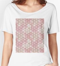 Abstract polygonal pattern of pastel colors. Women's Relaxed Fit T-Shirt