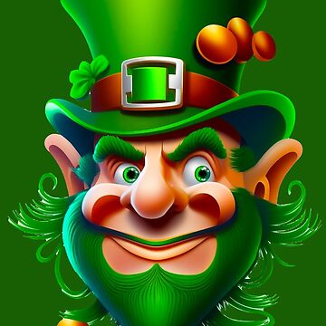 Baseball Leprechaun Goblin St Patricks Day Present' Sticker