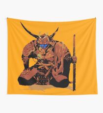 Old Samurai Wall Tapestry