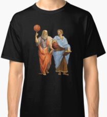 Plato and Aristotle in Epic Basketball Match Classic T-Shirt