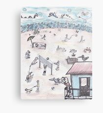 Beach Day Metal Print