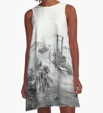 Low water in the Mississippi - 1867 A-Line Dress