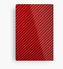 Red geometric pattern (motif géométrique rouge) Metal Print