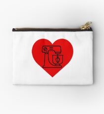 Baking Heart Sticker & T-Shirt - Gift For Baker Studio Pouch
