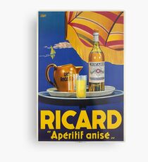 Ricard -Apéritif anisé, Advertisement Poster Metal Print
