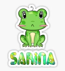 Sarina Frog Sticker