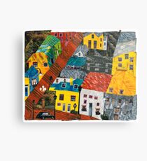 Reykjavik Rooftops Metal Print