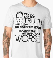 Try to Say the Truth (1) Men's Premium T-Shirt
