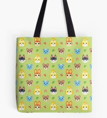 Animal Crossing Pattern - Green Tote Bag
