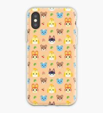 Animal Crossing Pattern - Peach iPhone Case