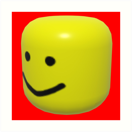 Bighead Oof Art Print By Jobel Redbubble - free roblox head png biggerhead download 10 png