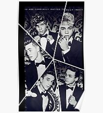Black and White Why Don't We Collage Poster