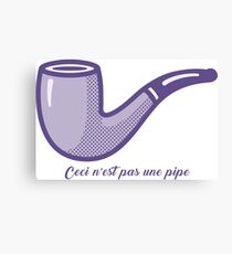 ESTA NO ES UNA PIPA Canvas Print