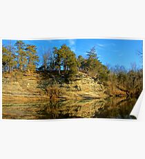 Gar Hole Bluff Line Poster