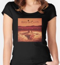 Alice in Ketten - Schmutz Tailliertes Rundhals-Shirt