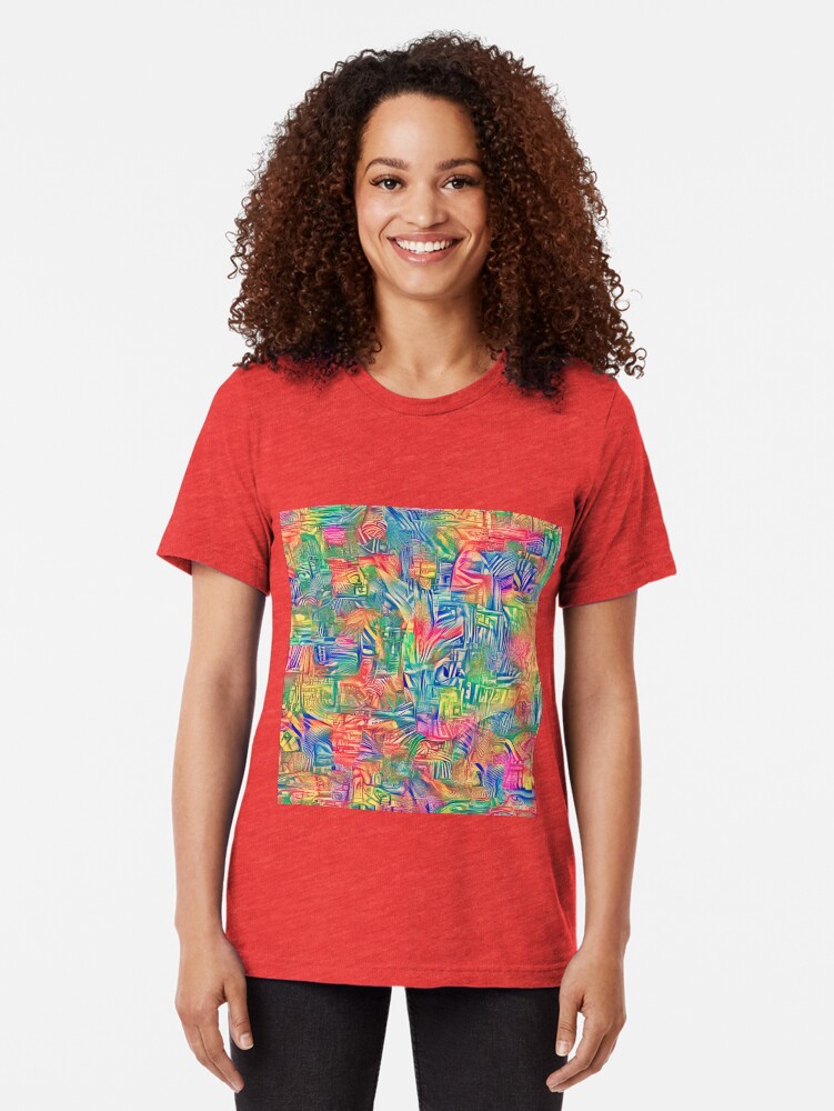 Alternate view of Abstract... Tri-blend T-Shirt
