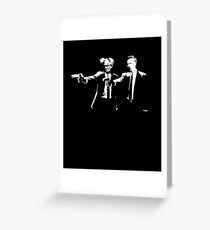 Schopenhauer and Nietzsche - Fun Philosophy Shirt Greeting Card