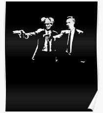 Schopenhauer und Nietzsche - Fun Philosophy Shirt Poster
