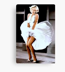 MARILYN MONROE: Scene of her Skirt Blowing Up Print Canvas Print